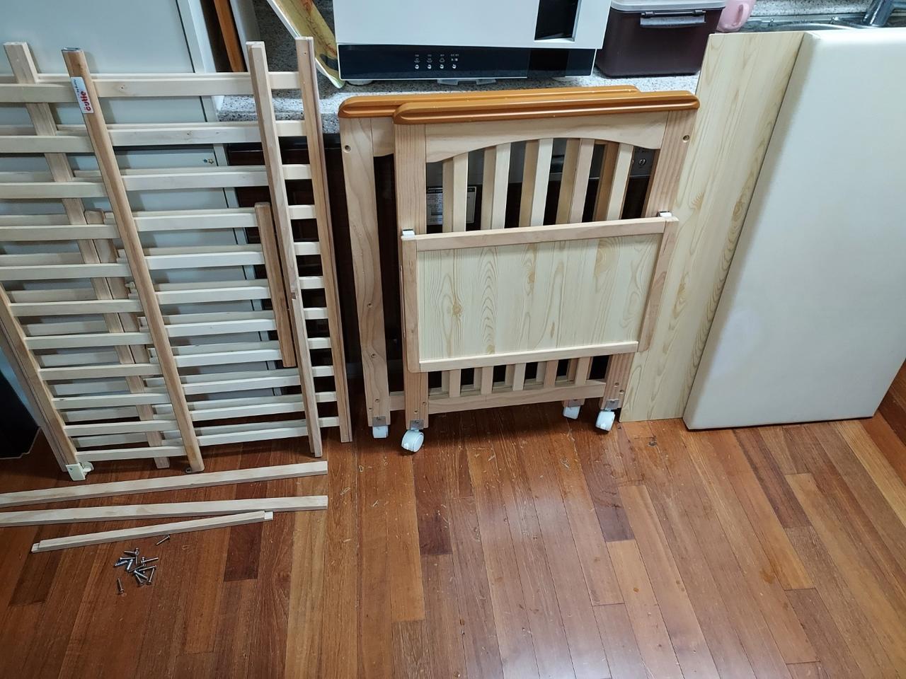 보니 큐티 유아원목침대,범퍼 전부4만원