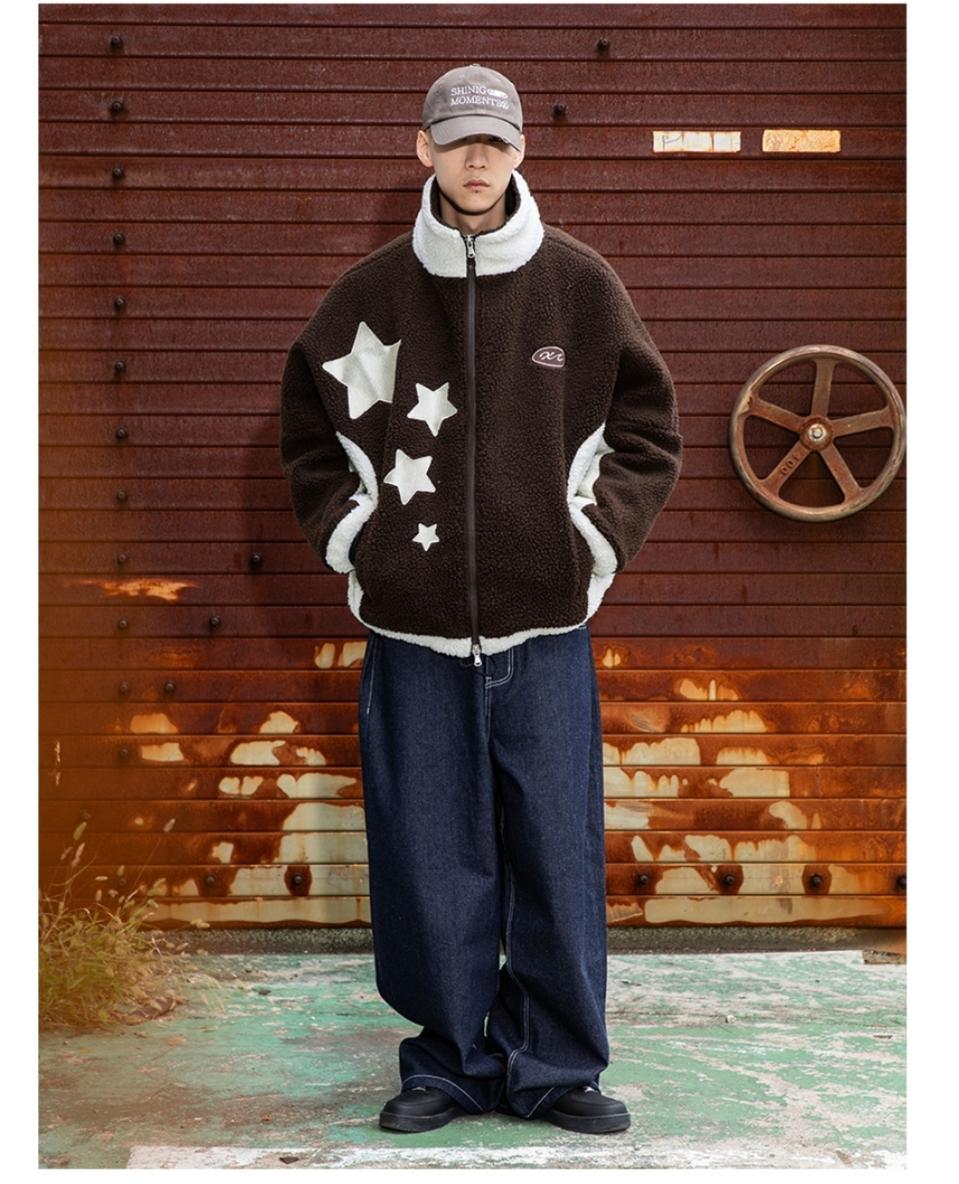 엑스톤즈 슈팅스타 플리스 패딩자켓 (뽀글이) (BROWN)