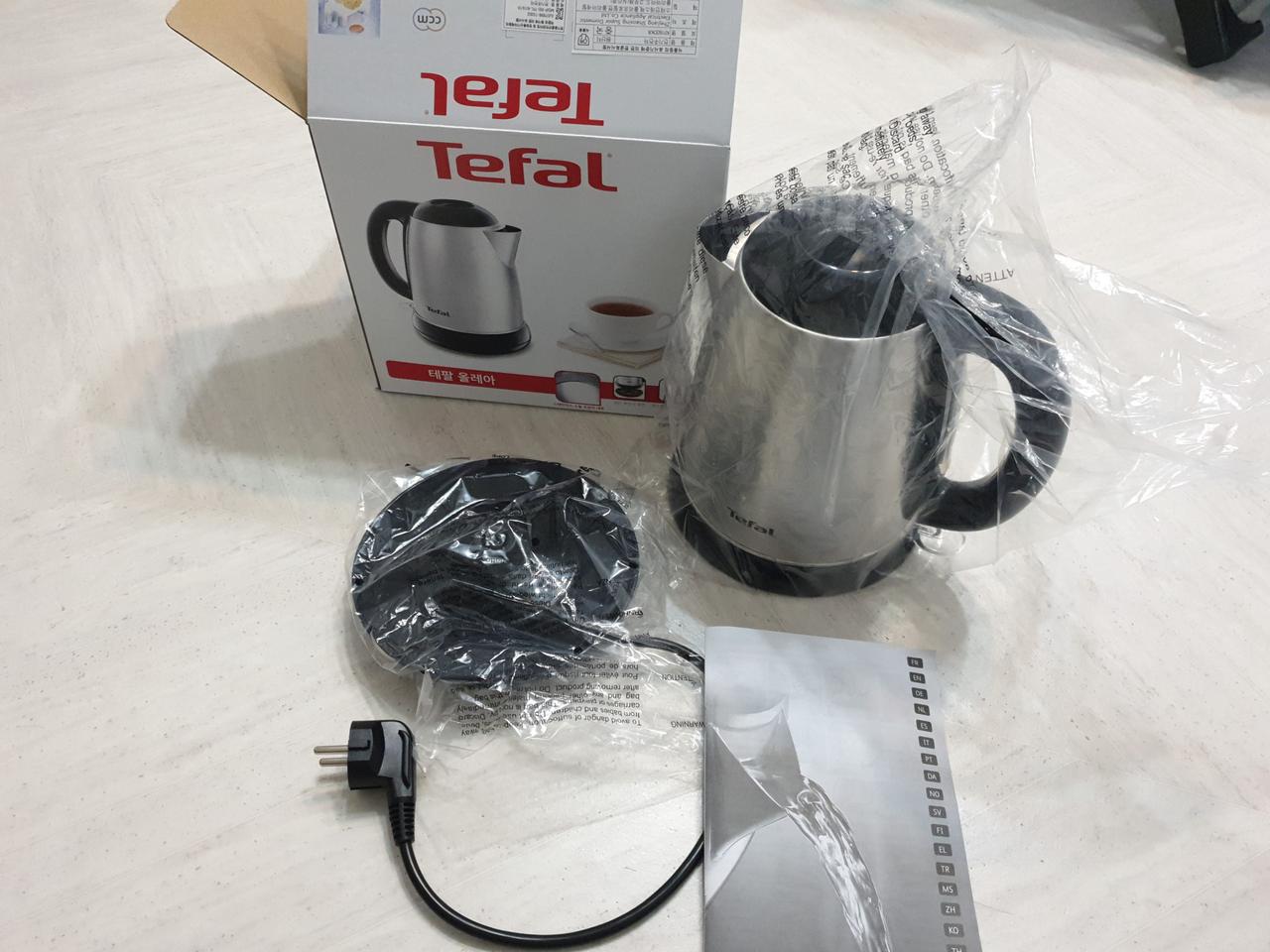 개봉 테팔 무선 전기 주전자 포트 1.7L