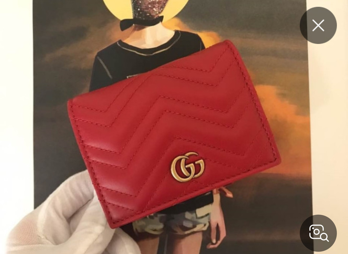 구찌 마틀라세 카드동전지갑 반지갑(레드)