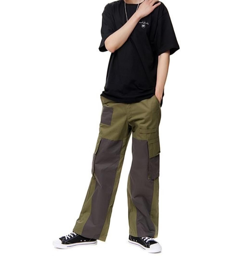 스미스아머 아메카지 패치워크 카고팬츠 남성 유틸리티 와이드 팬츠 무신사