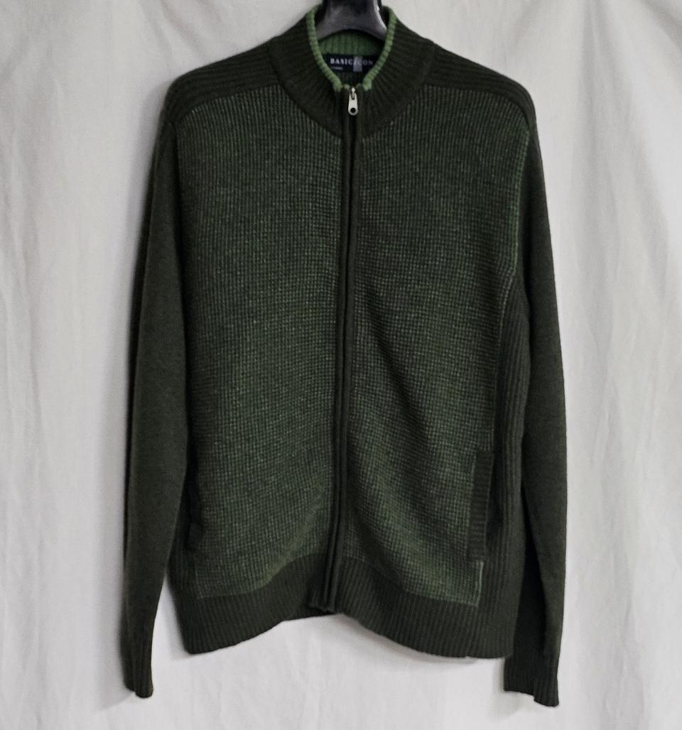 BASIC iCON 남성 니트 집업 사이즈95