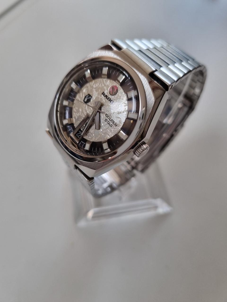 빈티지 Rado 남성자동 메탈 시계/SWISS