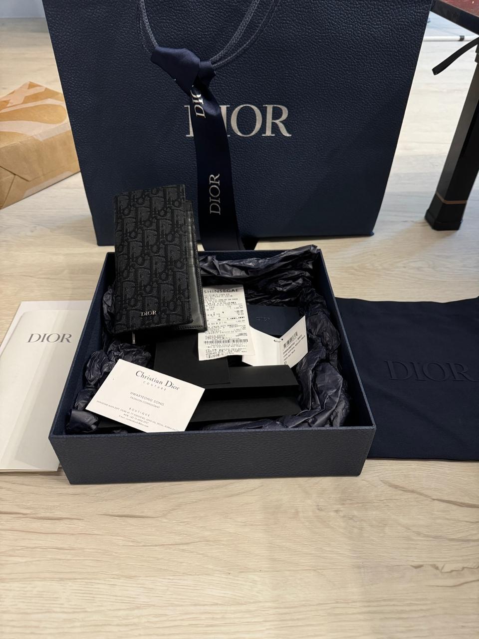 디올 오블리크 장지갑