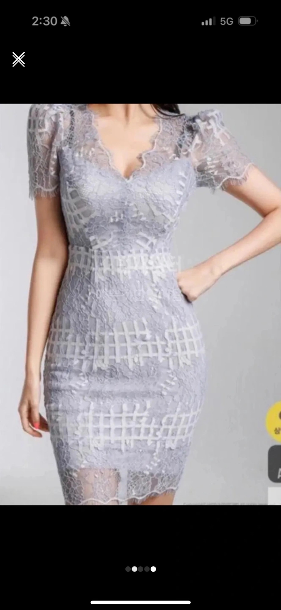 레이스 시스루원피스