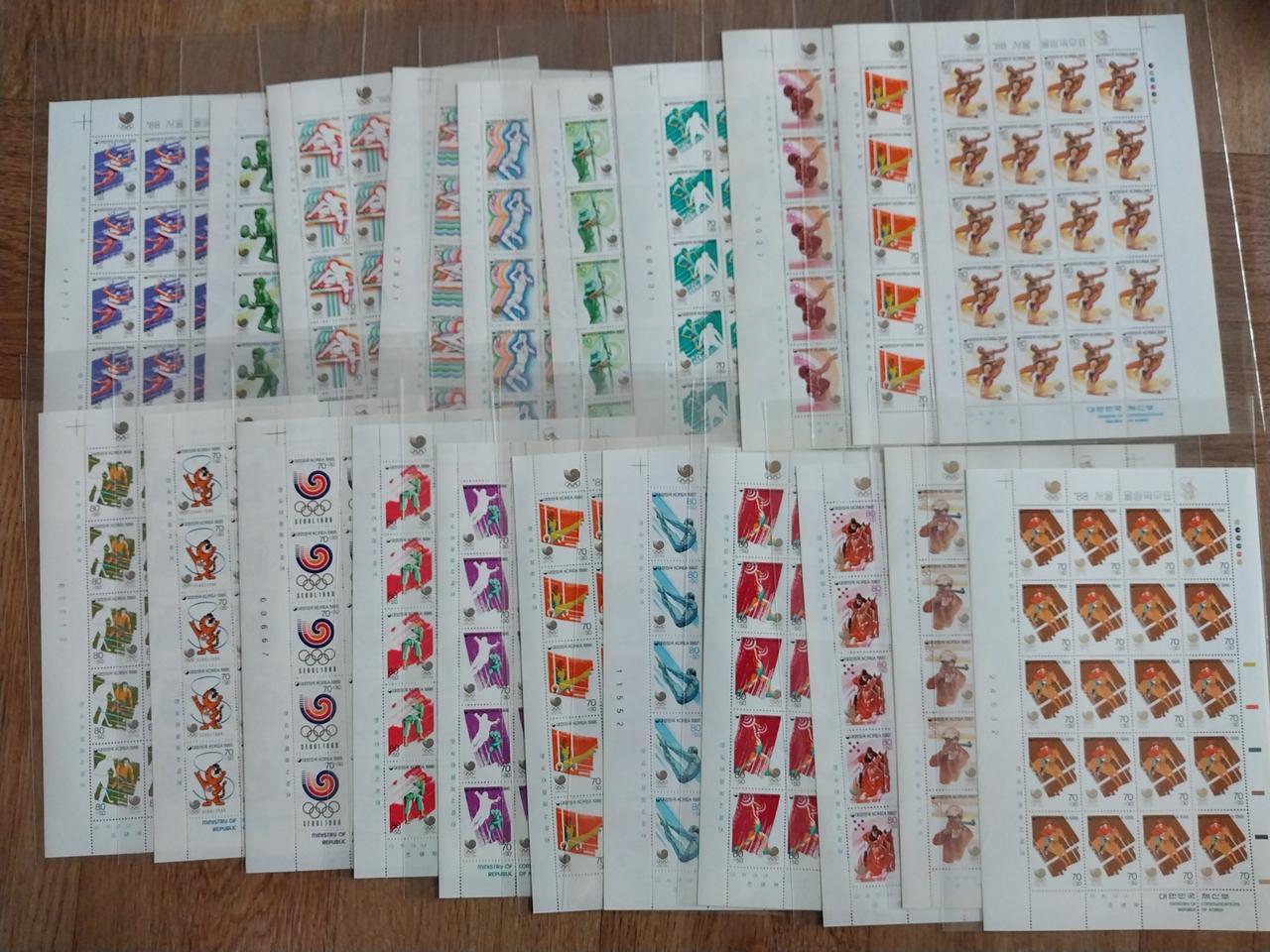 [우표] 올림픽 시리즈 전지 22장
