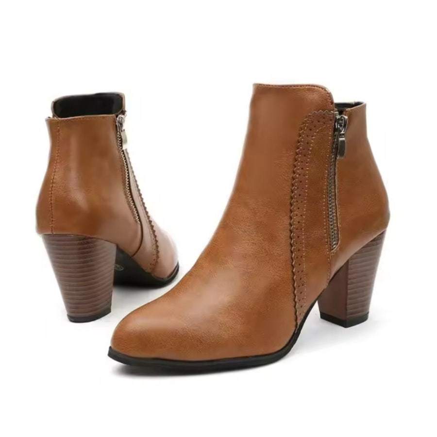 여성부츠.225~265.미드부츠.첼시부츠.내마모성.8cm