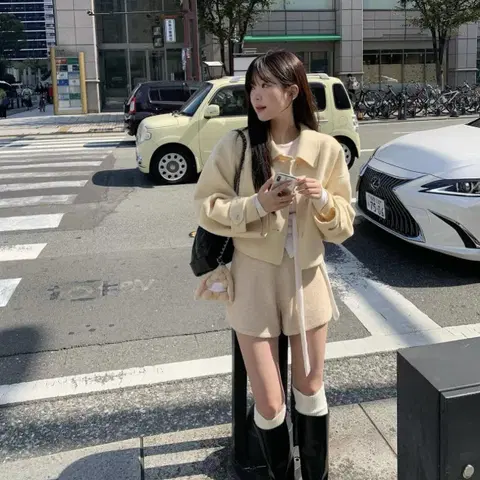 소버샵 버터 니트 반바지