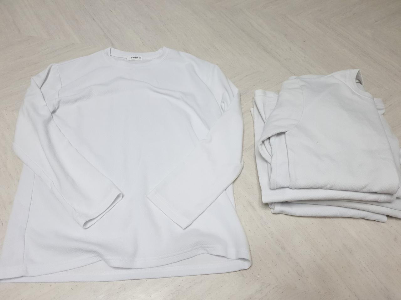 긴팔 상의 L. 6벌 일괄 땀흡수