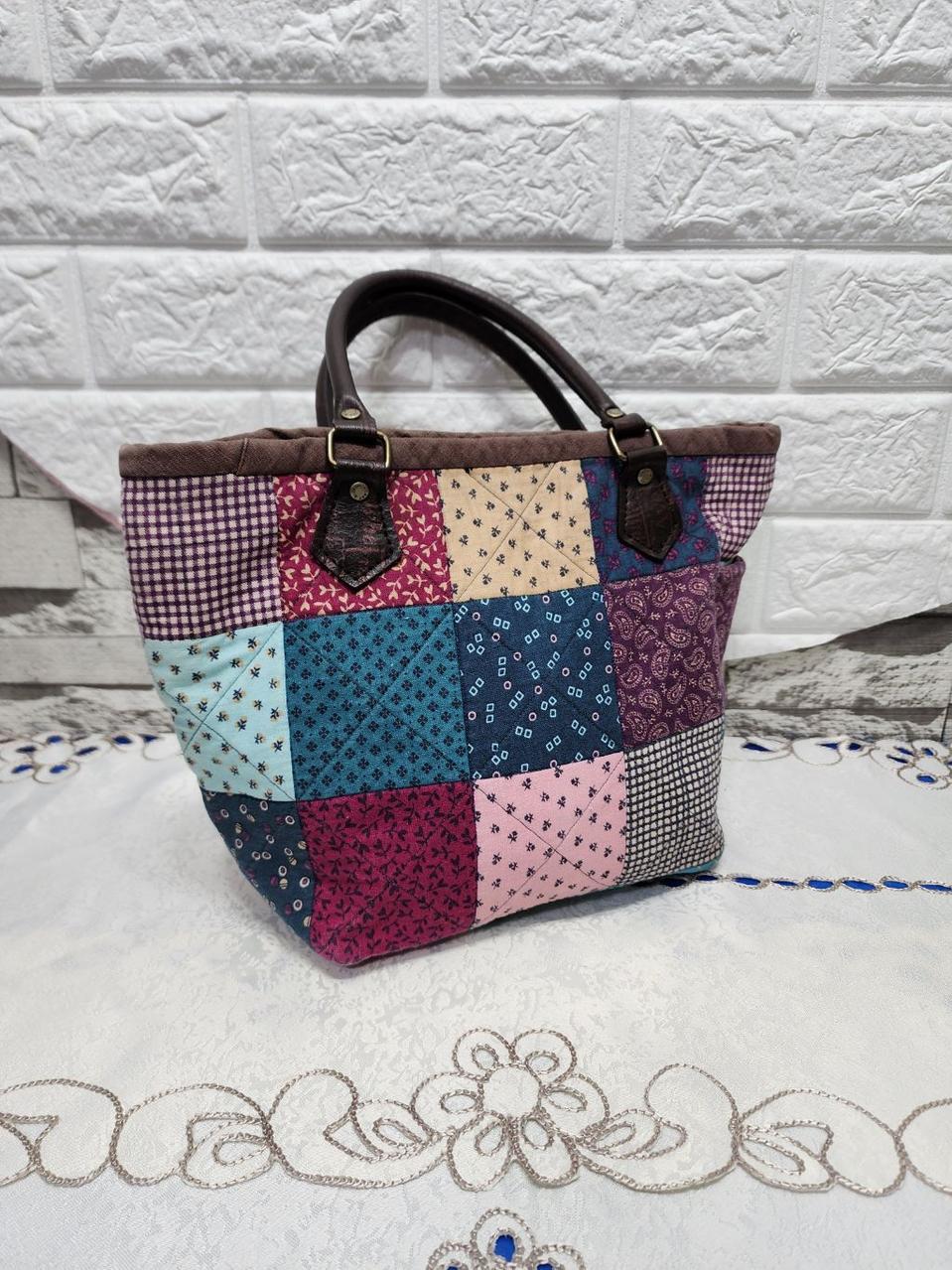 퀄팅 핸드메이드 토드백