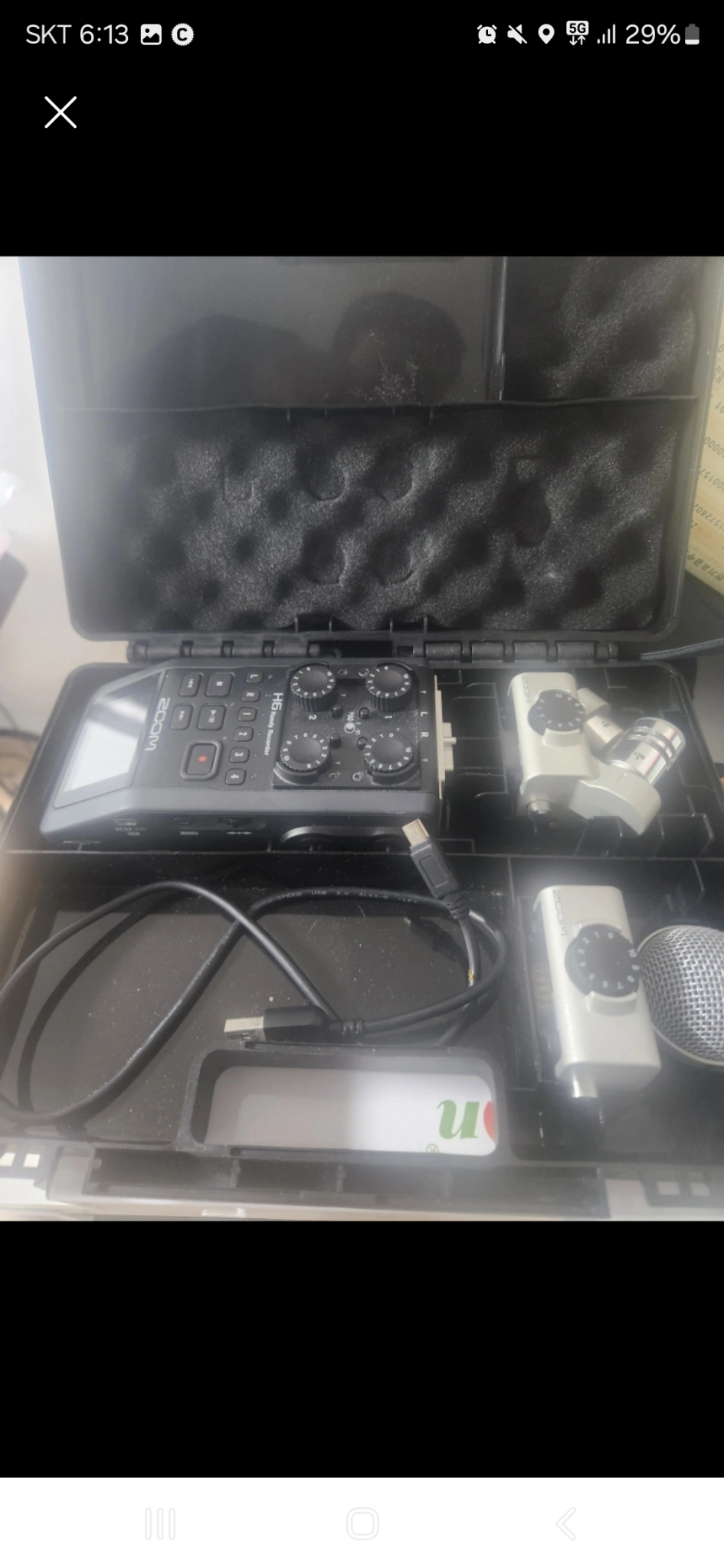 줌h6 마이크 a급 팝니다.