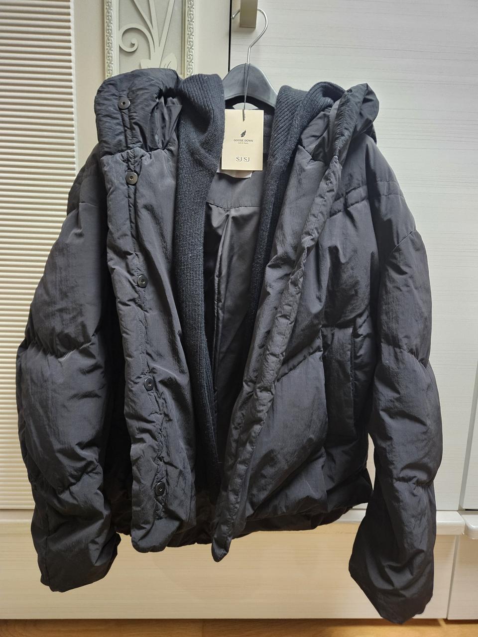 sjsj 디테쳐블 후드 구스다운