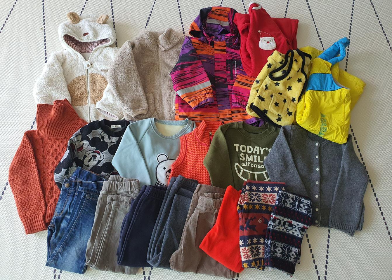 남아 100-110사이즈 가을겨울옷