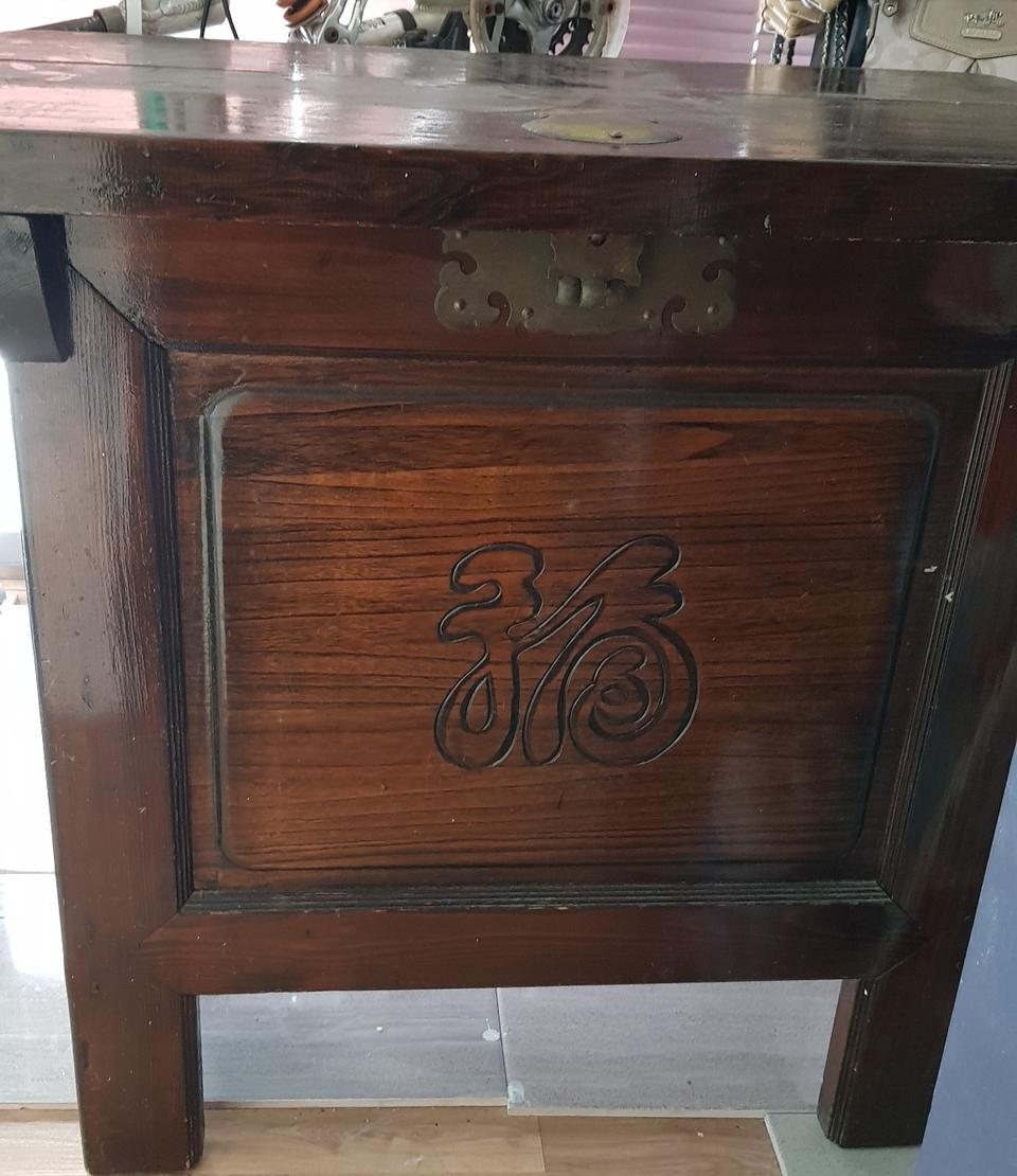 고가구 엔틱 고급오동나무 쌀뒤주