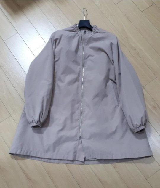 A라인 점퍼형 트렌치코트 55-66, 베이지