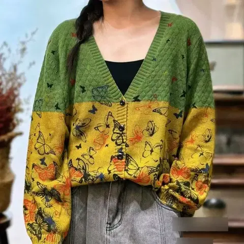 나비 가디건