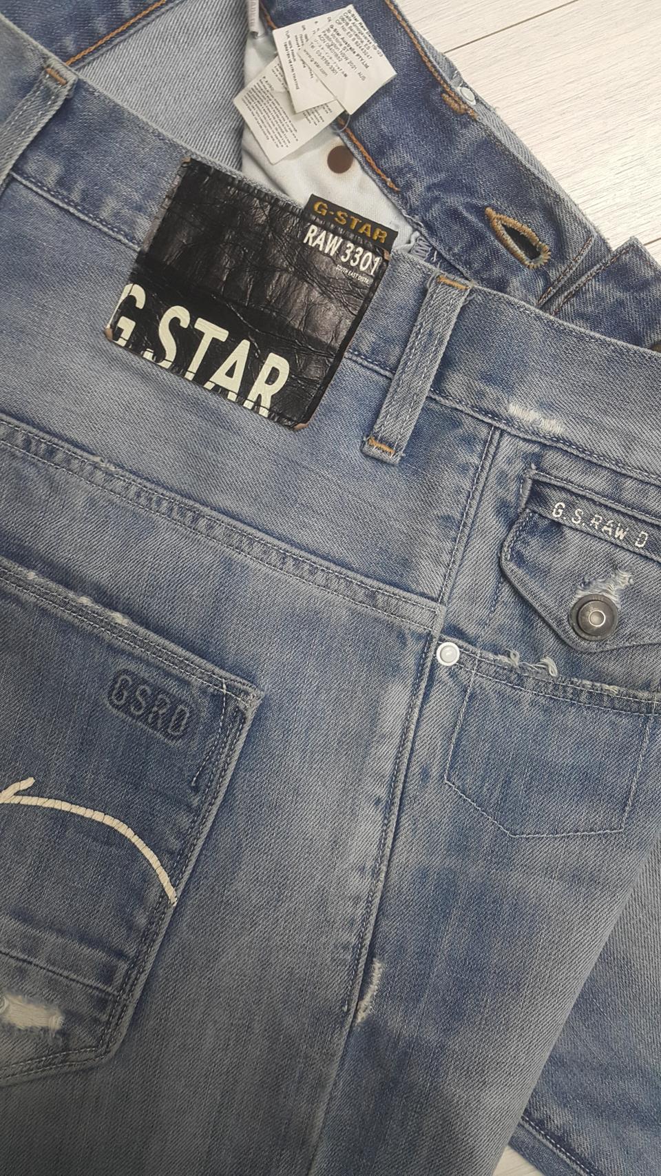 G-STAR 로우3301 덧뎀진(정품) 29"실측(No.931)해외판!