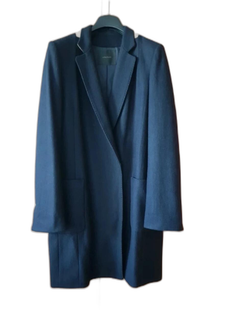 르샵 => 배색 롱자켓 겸 울코트 90 (M사이즈ㆍ울&실크 혼방) 팝니다