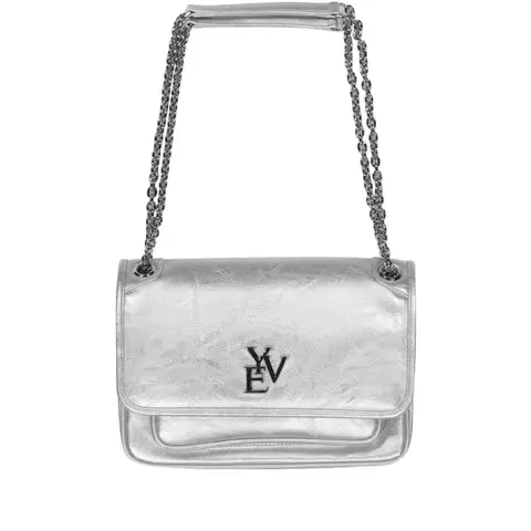 유이브 빈티지 시그니처 가방(숄더백/크로스백) 실버