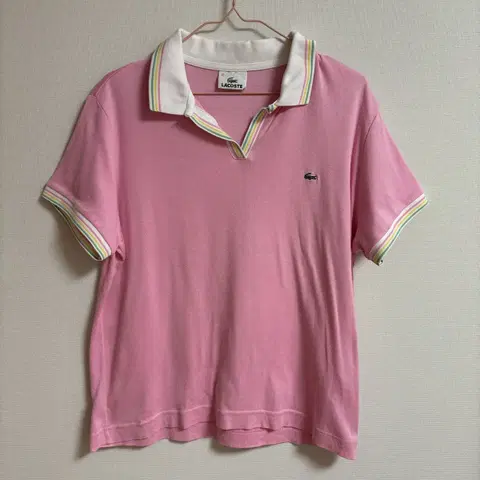 라코스테 넥포인트 핑크 카라 반팔티 유이브베이비베어stc어항솜이코진리