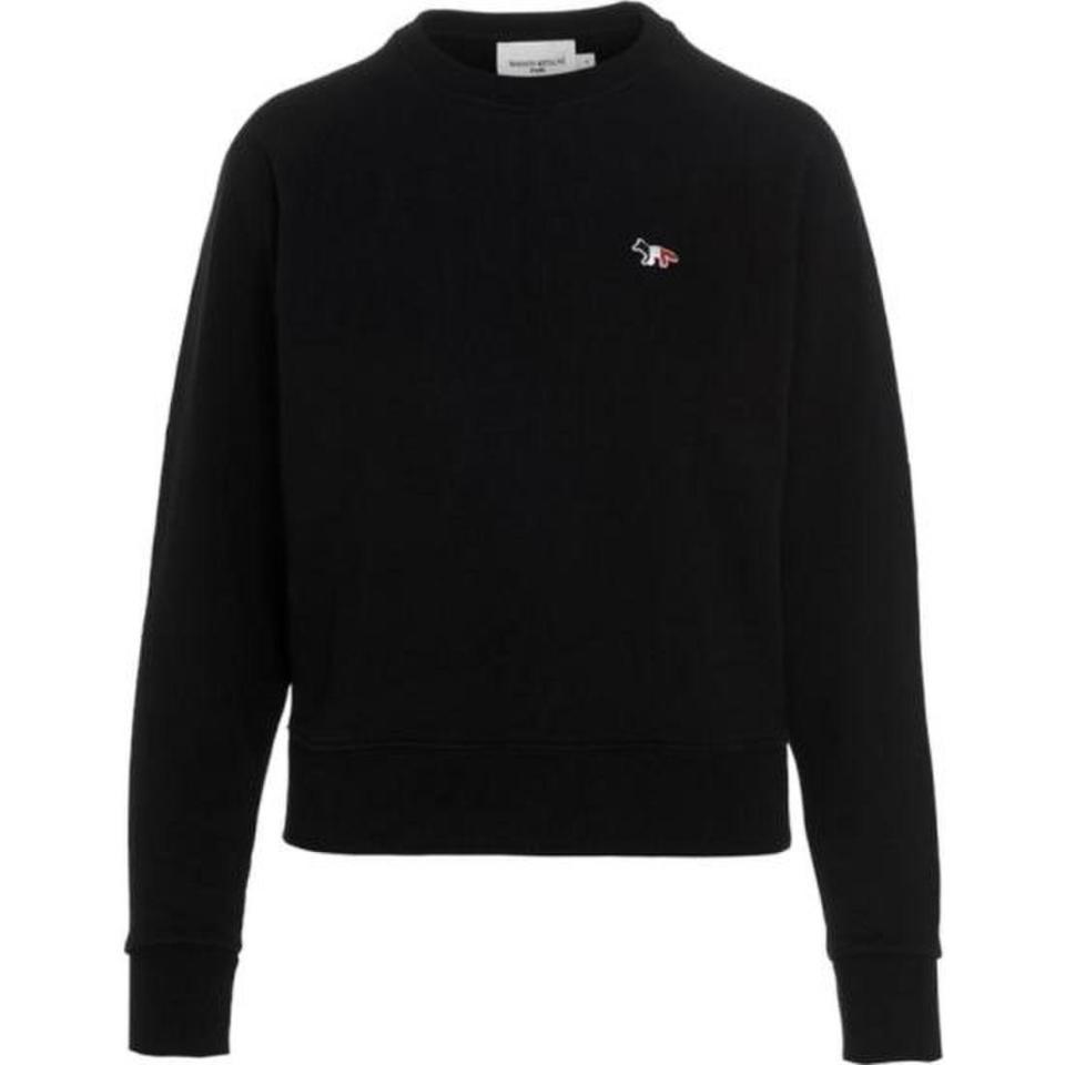 메종 키츠네 트라이컬러 폭스 패치 어드저스티드 스웨트셔츠