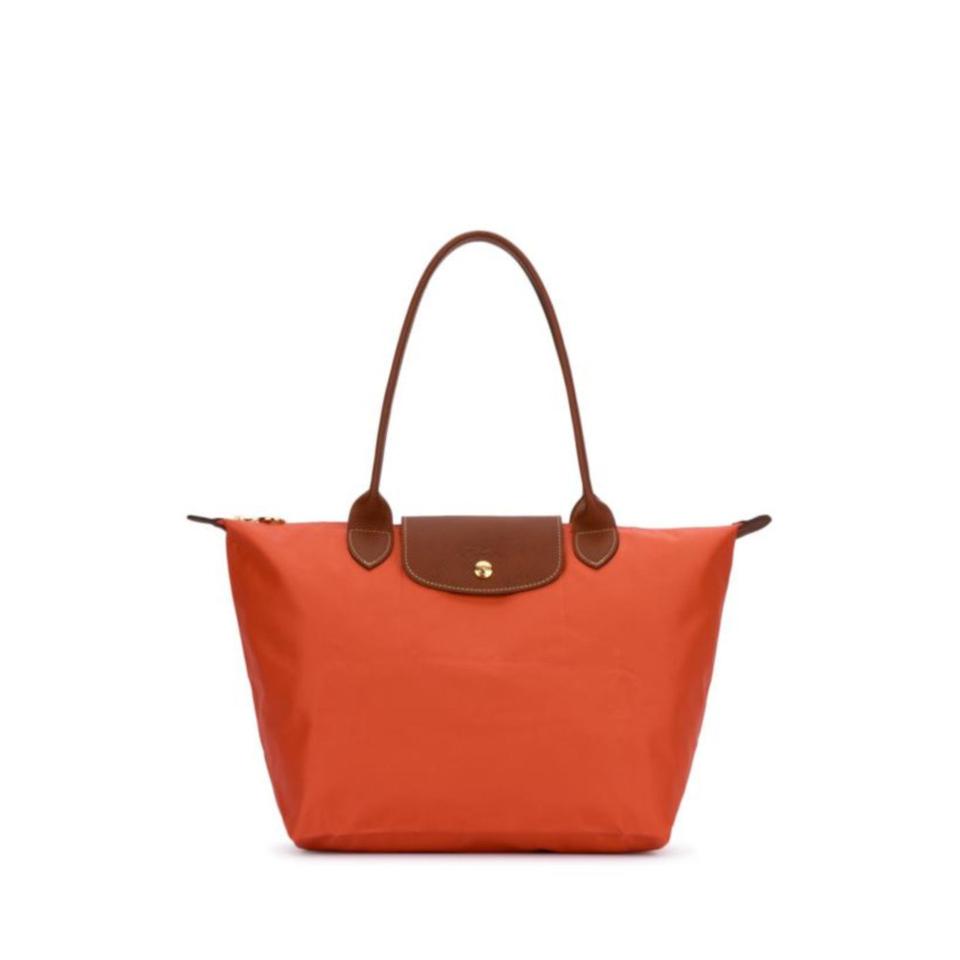 롱샴 르 플리아쥬 오리지널 M 숄더백 오렌지