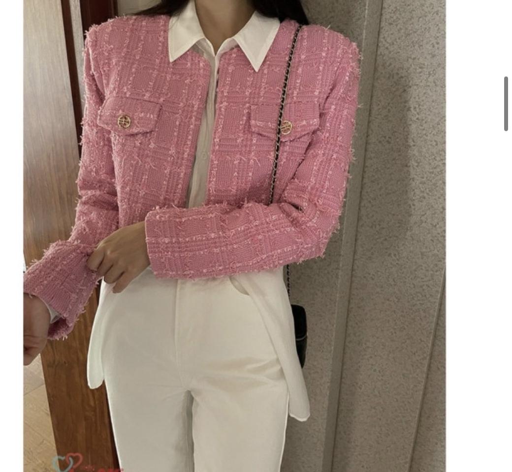 트위드자켓 숏자켓 크롭자켓:) 숏코트 하객룩 오피스룩 데이트룩