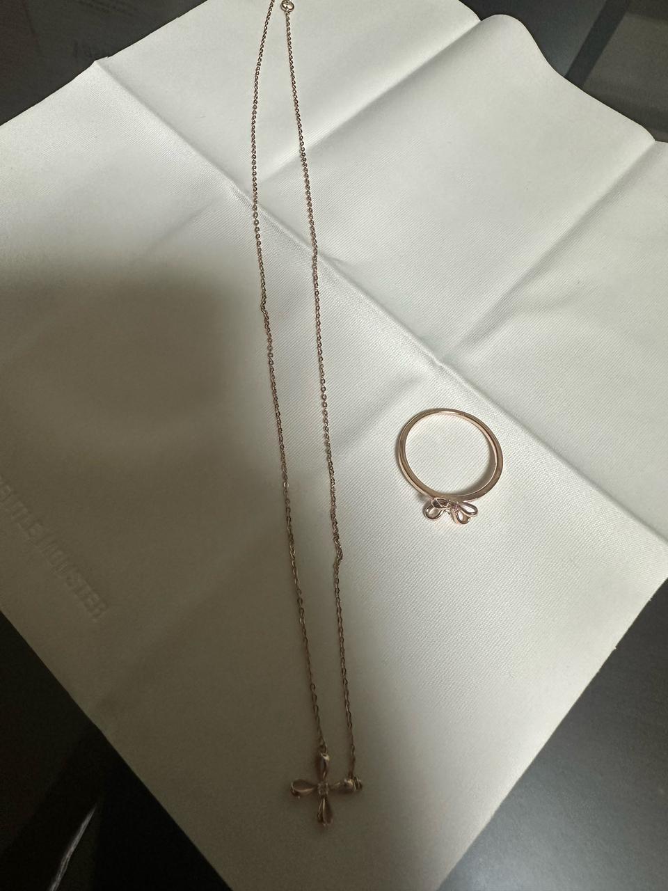 14K목걸이,반지세트(스타일러스)