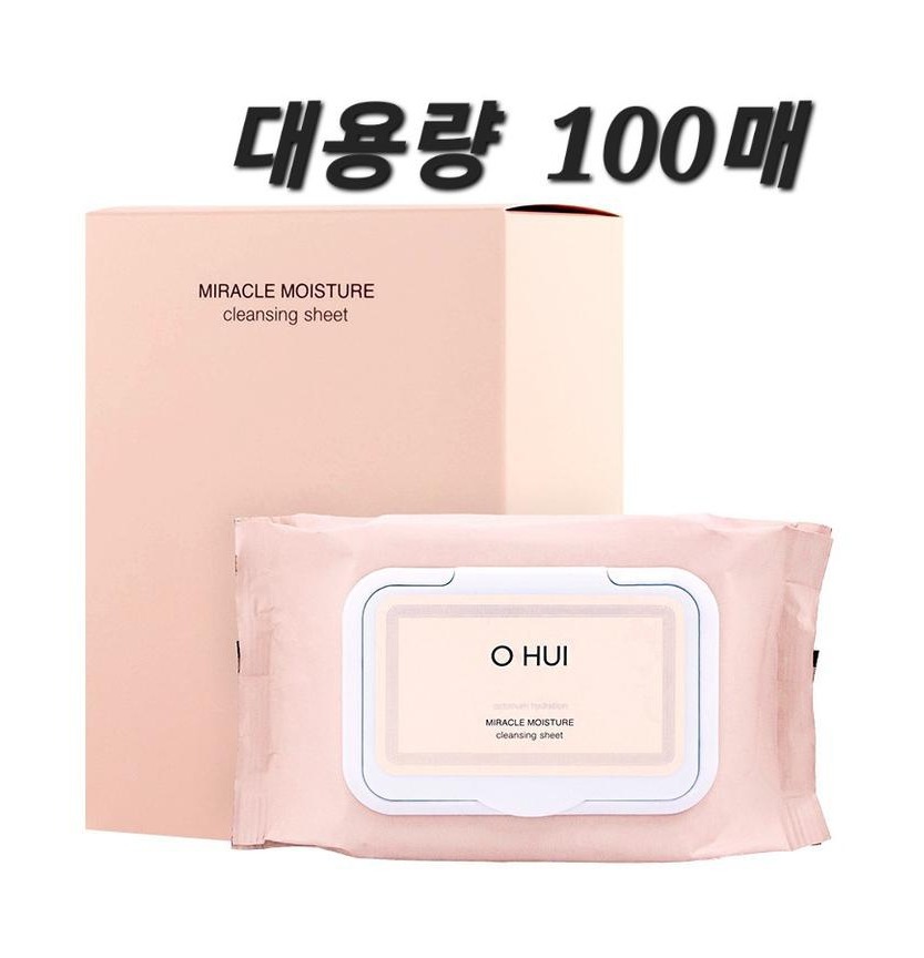오휘 클렌징 티슈 (대용량 100매 )