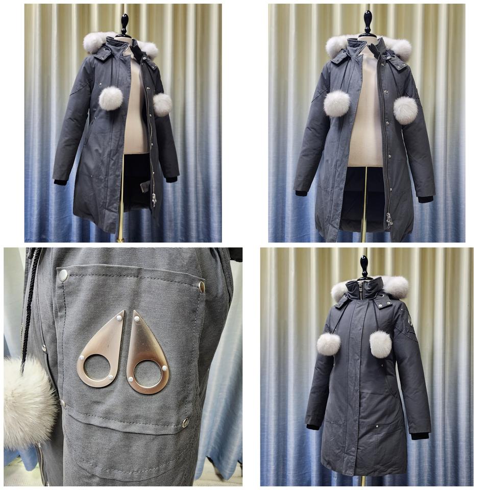 (정품) 무스너클 그레이 화이트퍼 스틸링 여성 패딩점퍼