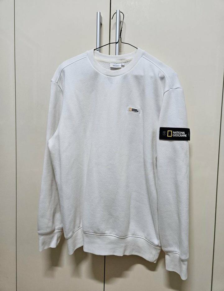 내셔널지오그래픽 패치 기모 맨투맨 정품(남녀공용)