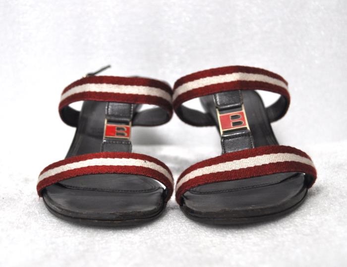 발리(BALLY)/여성삼색줄스트랩샌들(235)정품