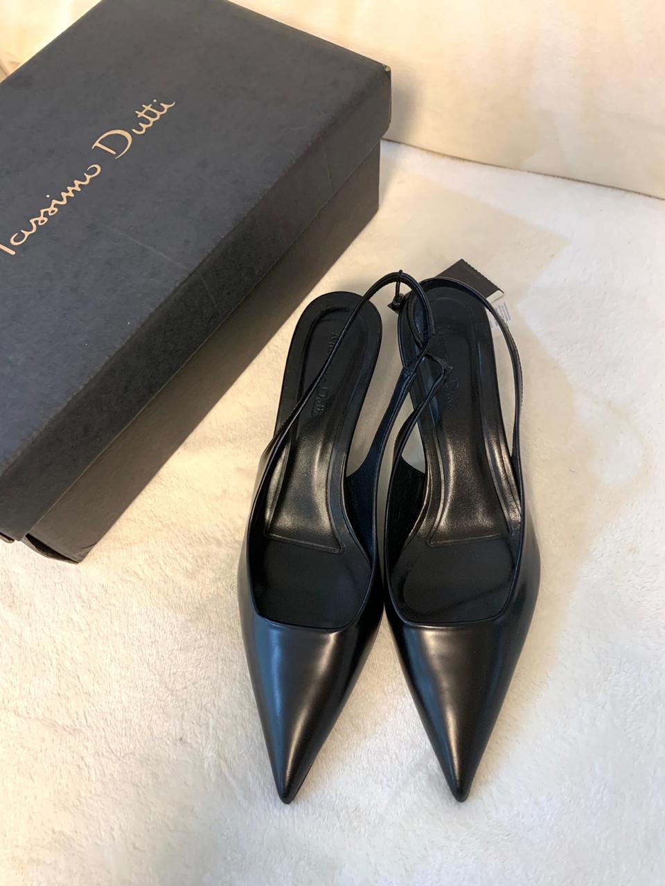 마시모두띠 슬링백 키튼힐 미드힐