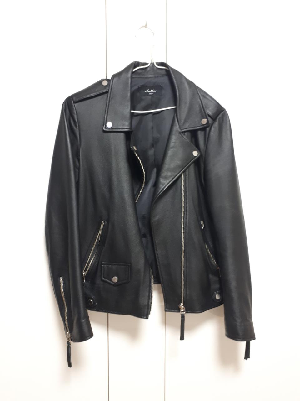 이태리수입 천연양가죽 숏라이더자켓(66)
