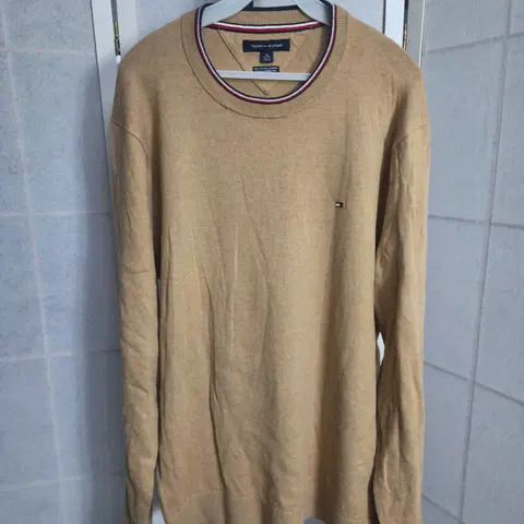 타미힐피거 남성니트XL 캐시미어함유