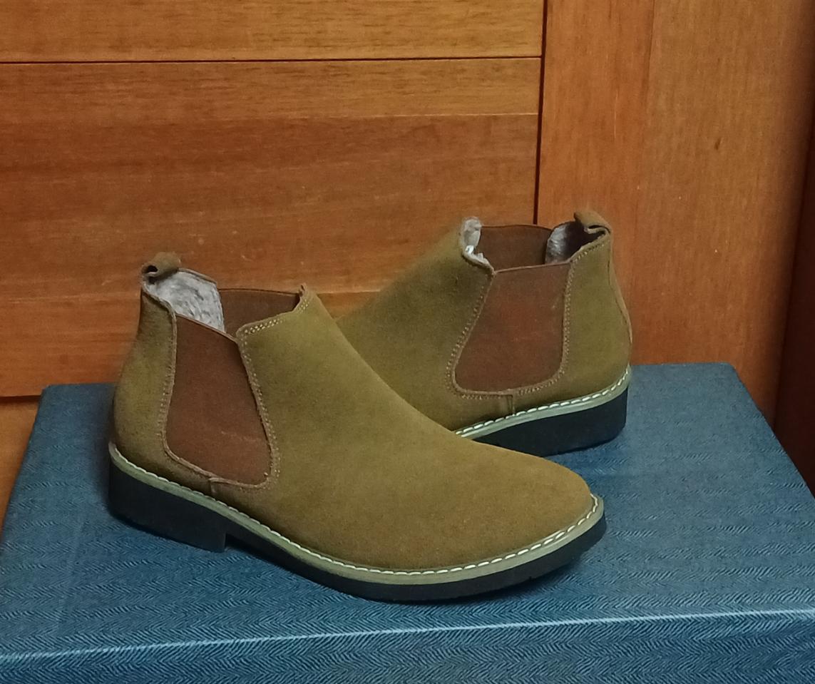 소가죽 방한화 새상품 255 첼시 부츠 워커 남성