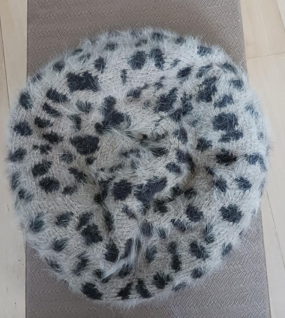 일본브랜드 minimum 호피 베레모 연예인모자