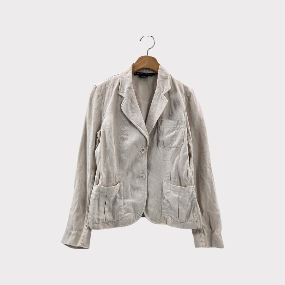 [6] Ralph Lauren 랄프로렌 투버튼 린넨 자켓