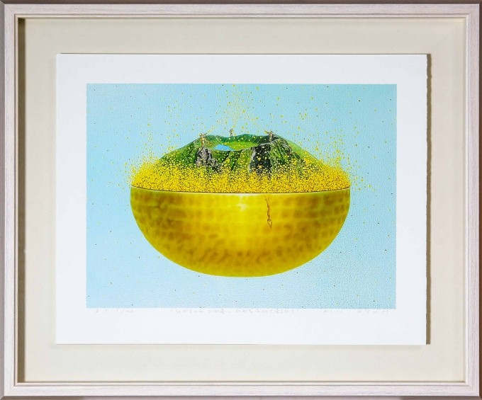 김순겸 판화-기억너머그리움 (10호)/에디션: AP/보증서/원목액자