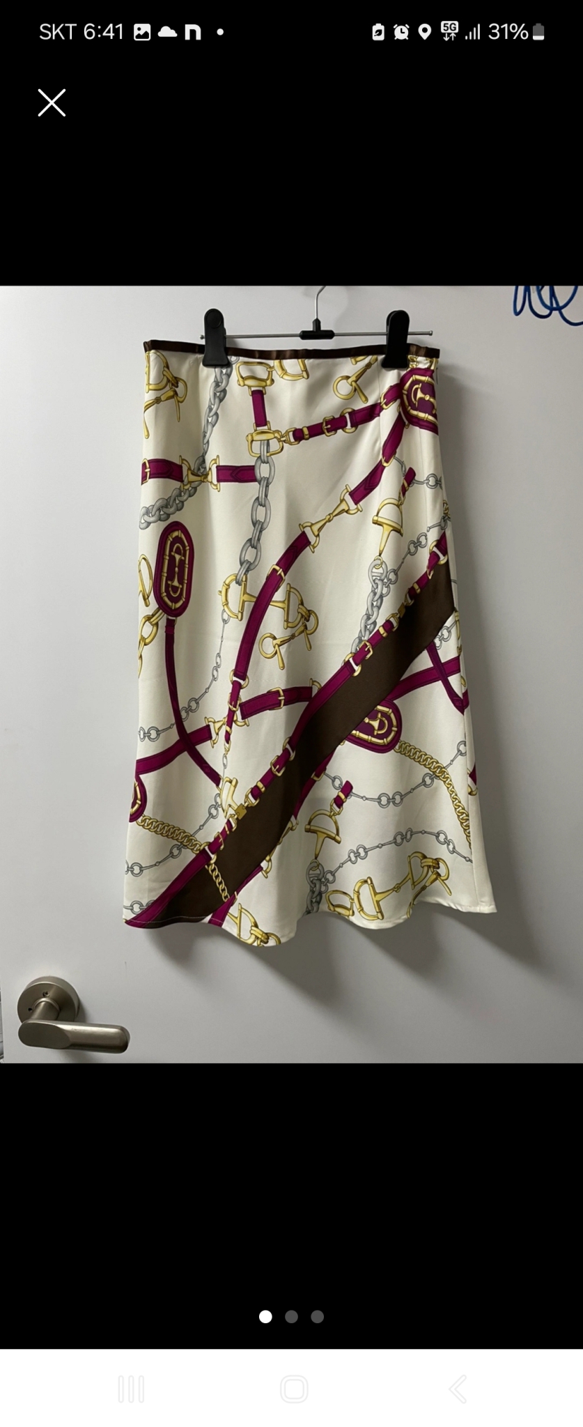 새상품 수입 실키느낌 스커트