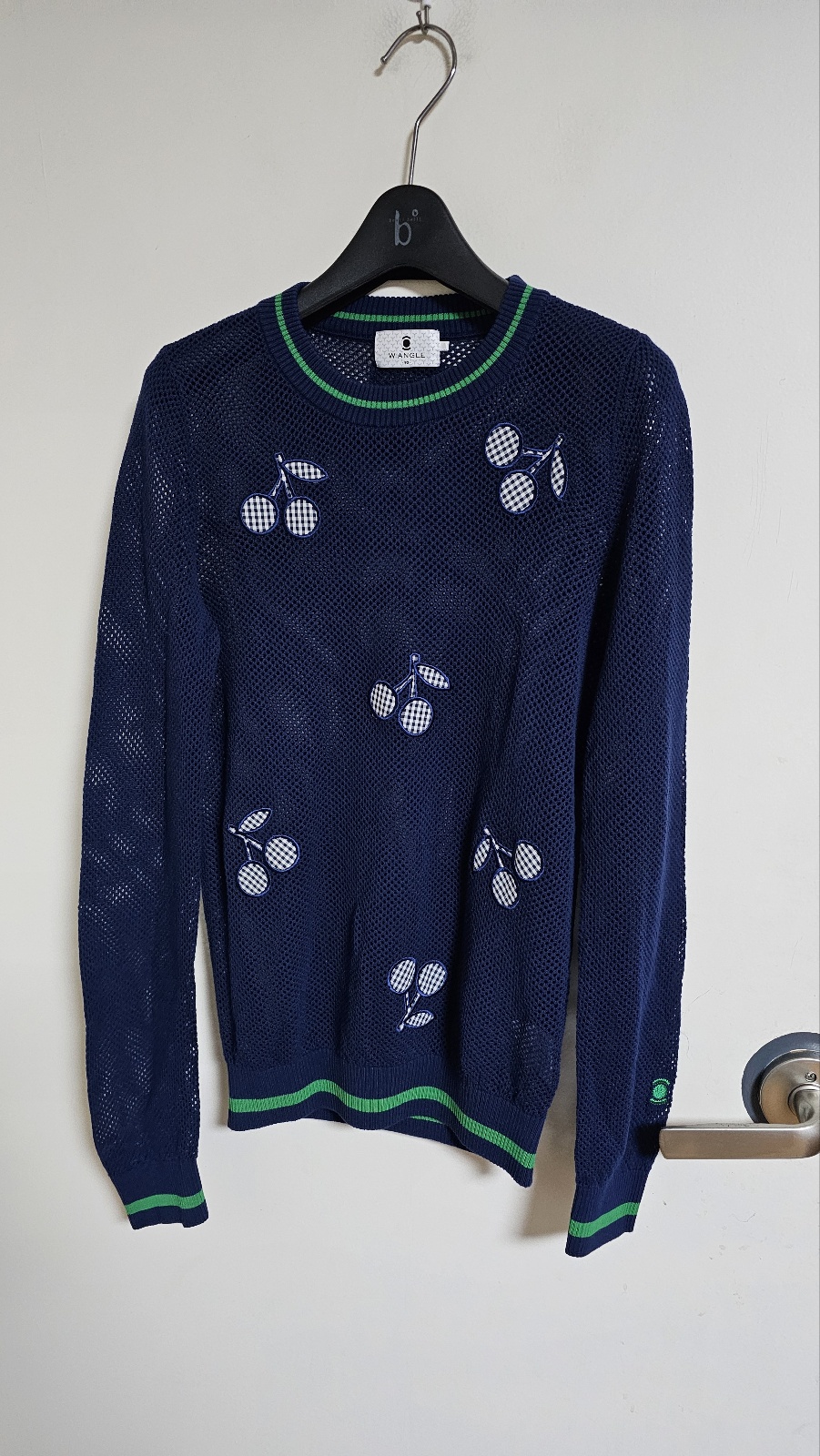 와이드앵글 골프 메쉬 라운드긴팔 m58