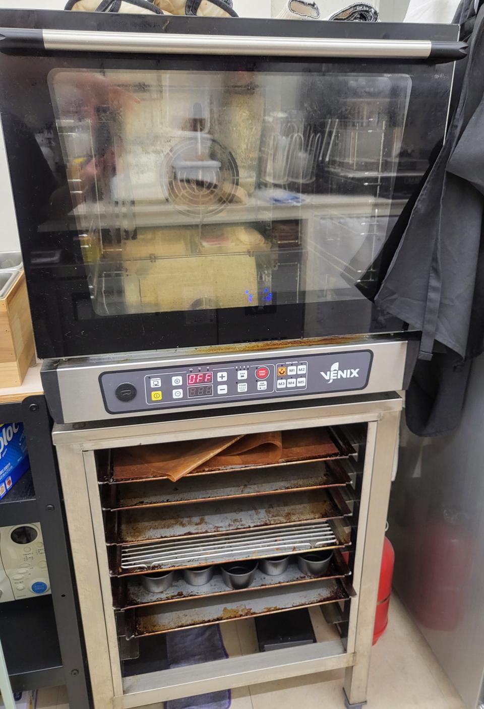 베닉스 오븐4단 디지털 컨벡션 mc04t - 4634+8단 오븐랙