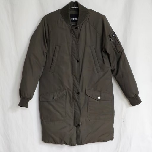 85 여성 FUBU 롱 항공점퍼 야상 패딩