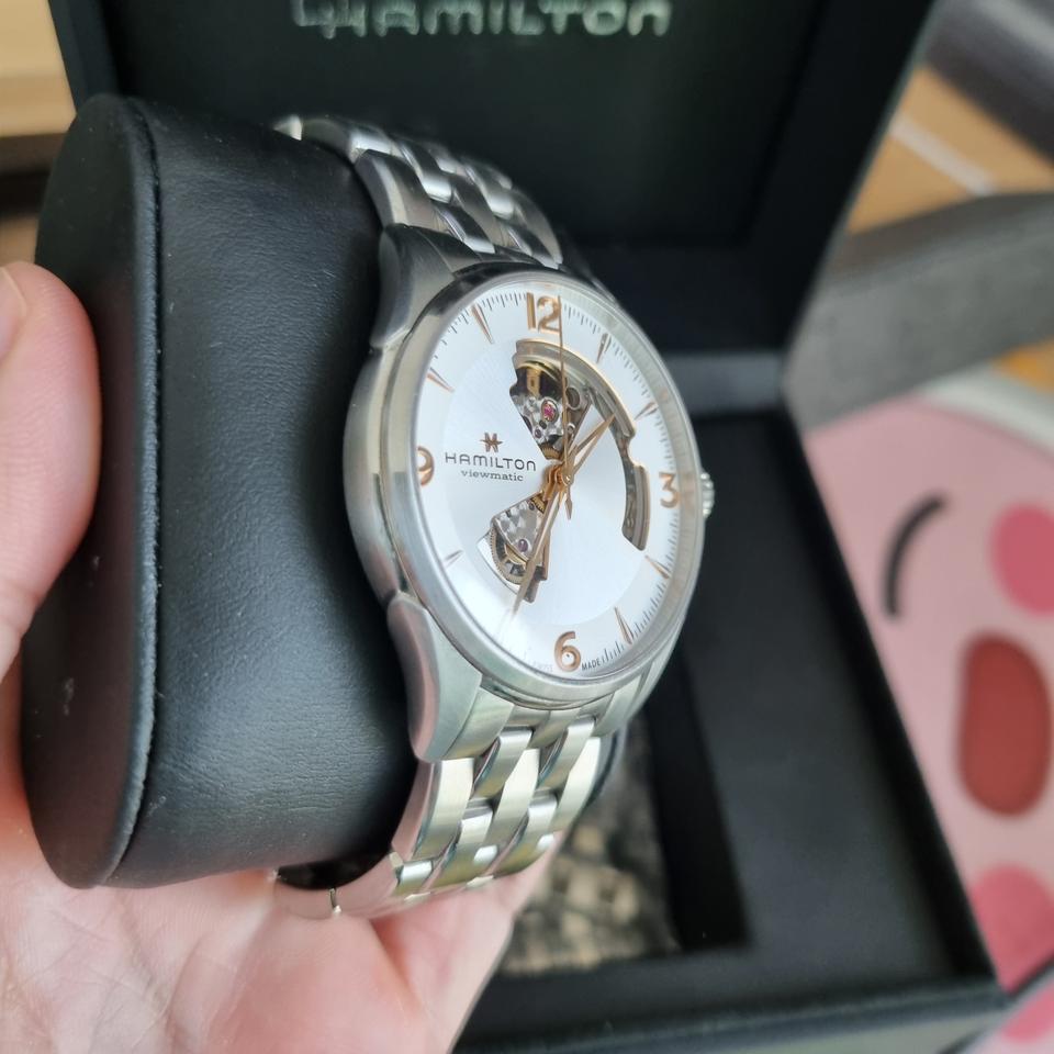 해밀턴 오픈하트 42mm 신형 새상품급 팝니다