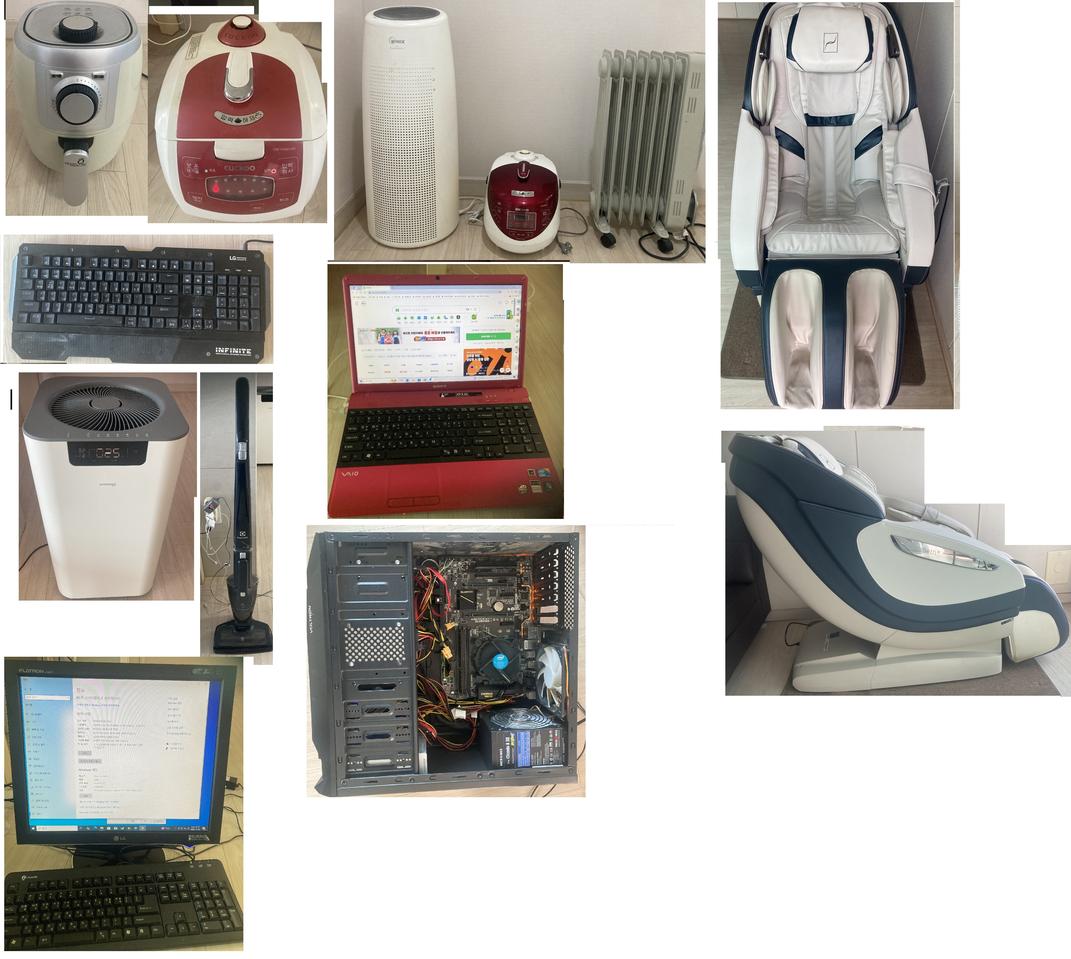 인텔 i5-6600 4코어 데스크탑 풀셋트(19인치모니터,키보드포함)