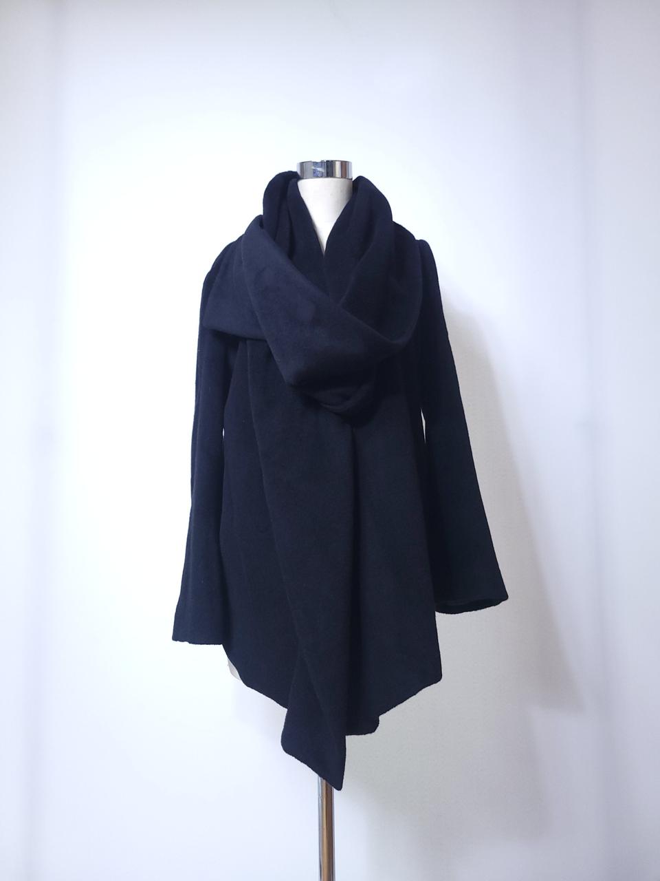 한섬 타임 언밸런스 머플러 울코트 S사이즈