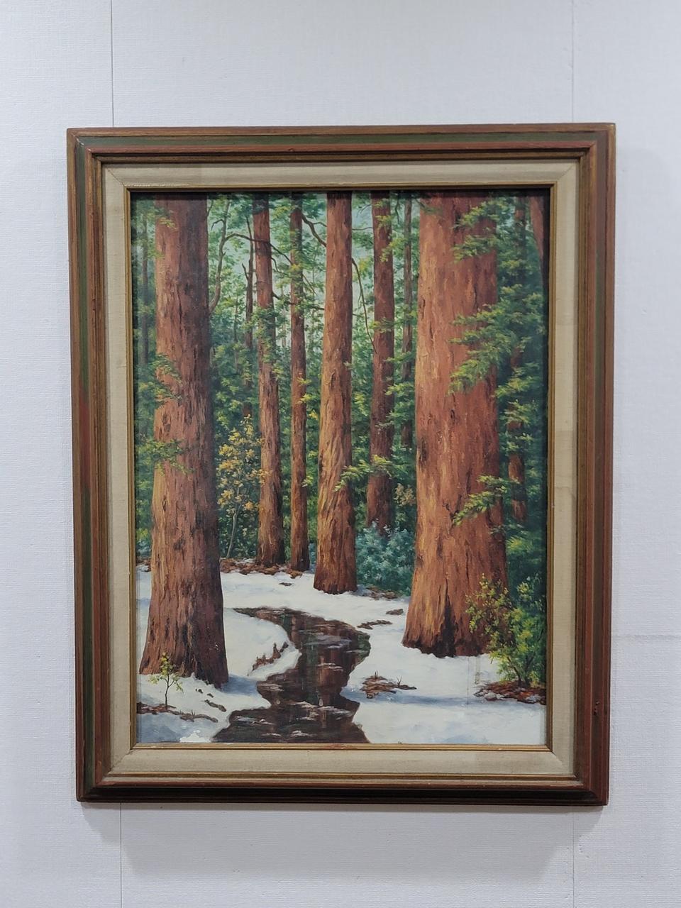 겨울숲 유화그림 12호