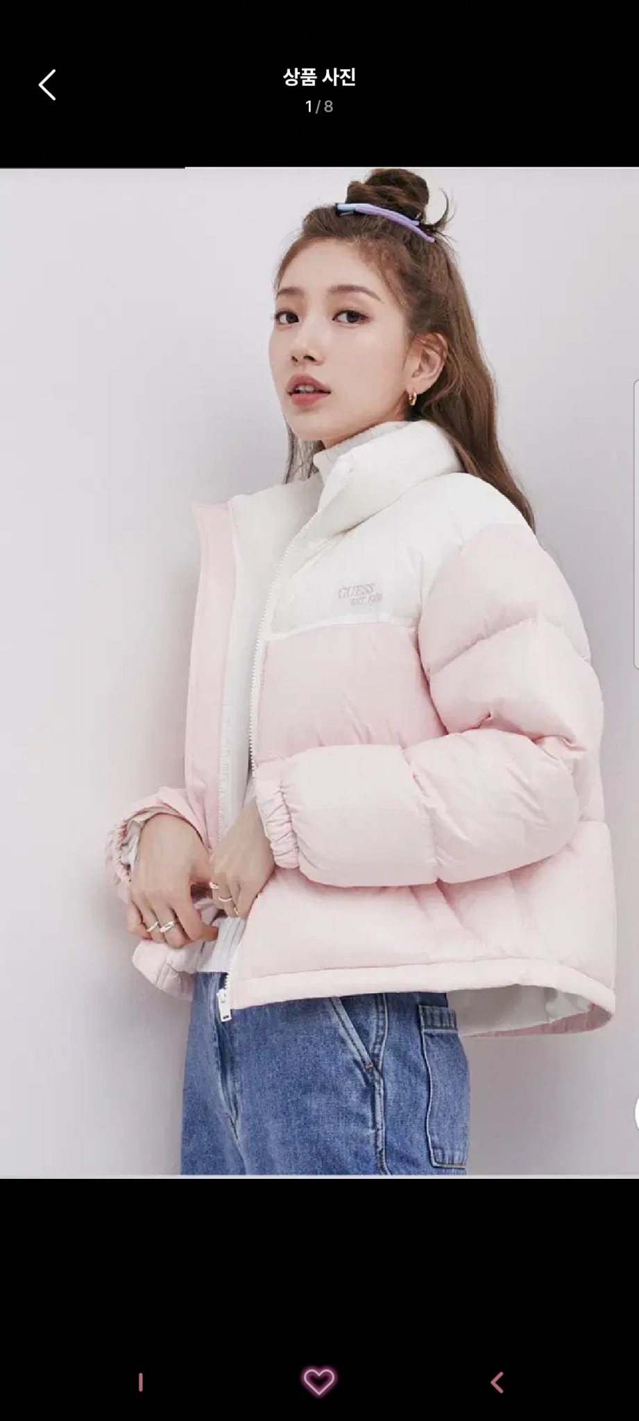 GUESS패딩#수지패딩