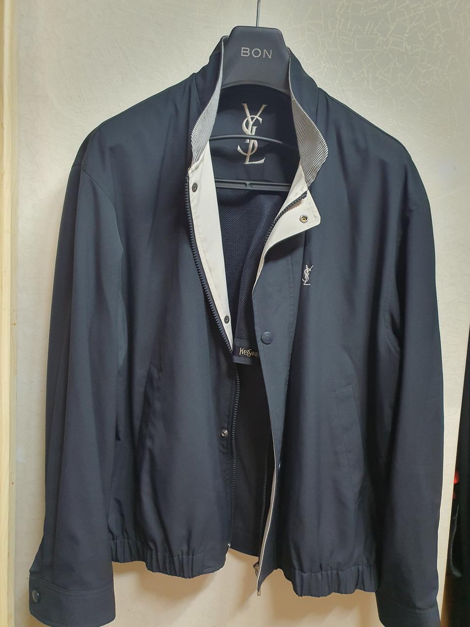 생로랑 블루종 자켓