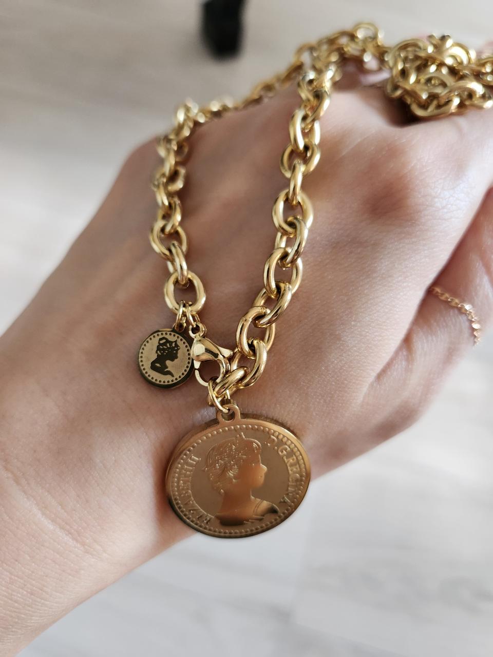 스테인레스스틸 동전목걸이